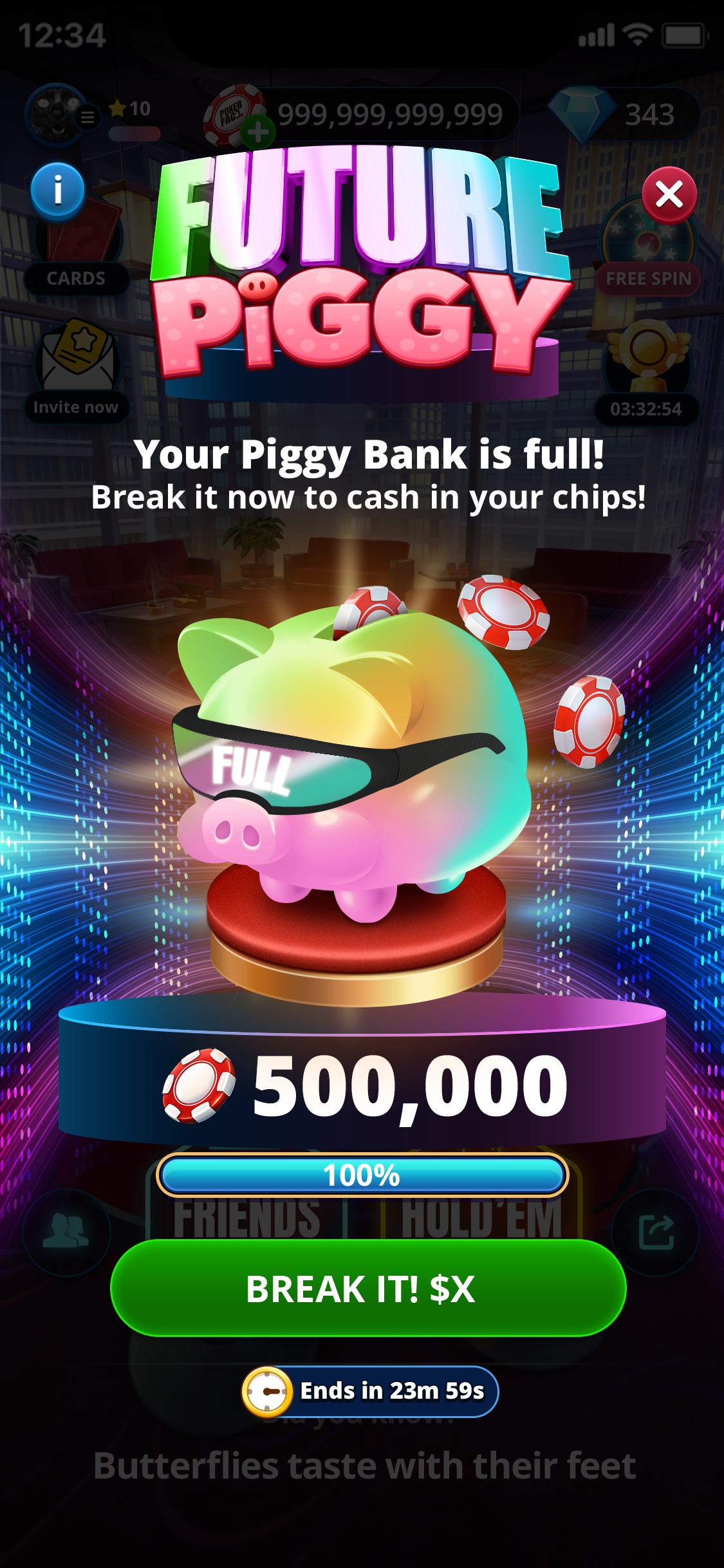 Pokerface — Future Piggy — bank full